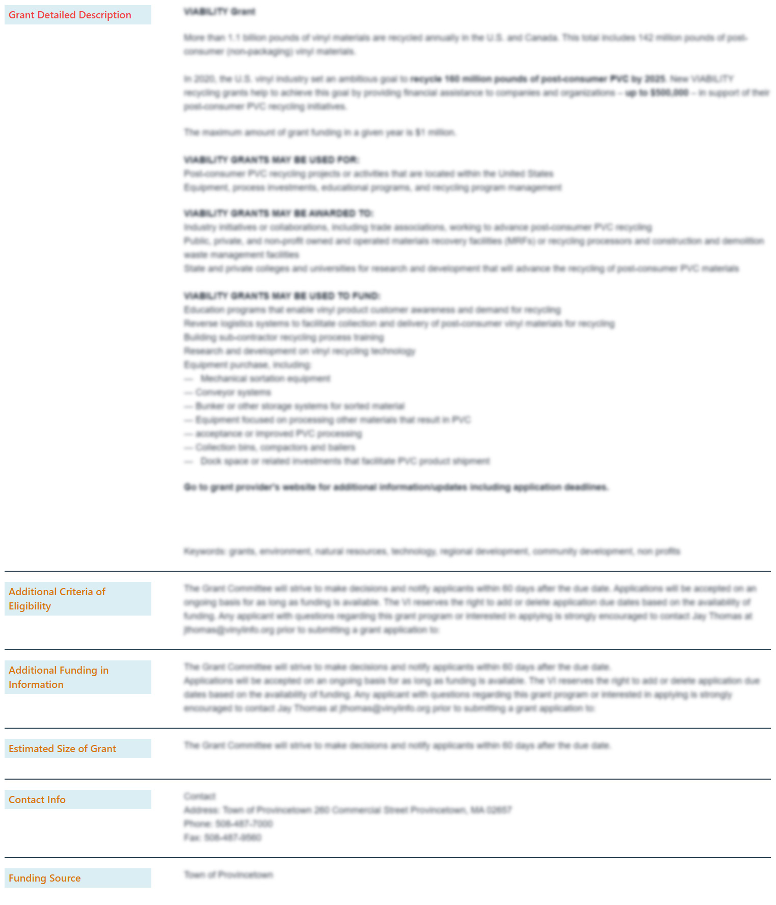 Grant Portal - What Veteran Training Grants Cover (and Excludes) 2481